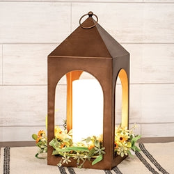 Copper Finish Open Air Tri-Function LED Lantern