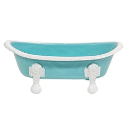 Teal Iron Bathtub Soap Dish