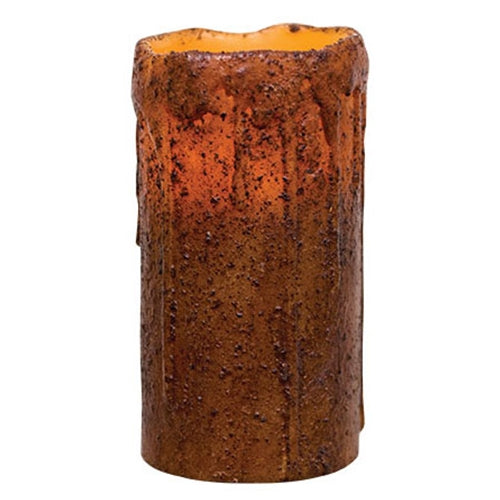 Burnt Mustard Remote Pillar 6"