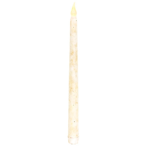 Ivory Tall Dipped Timer Taper - 10.75"