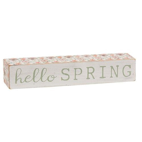 Hello Spring Floral Pattern Block