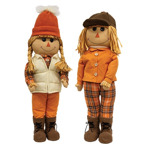 Cozy Standing Raggedy Scarecrow Boy Or Girl 2 Asstd.