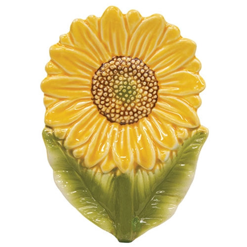 Ceramic Sunflower Spoon Rest