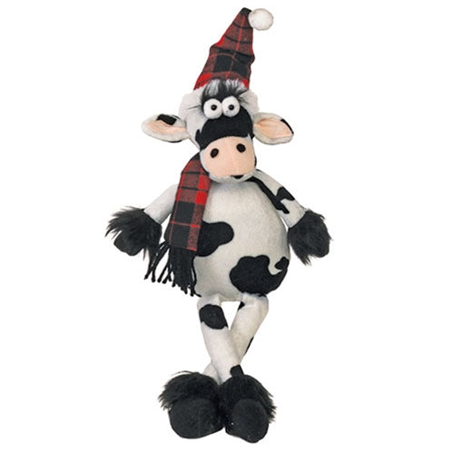 Dangle Leg Plush Cow