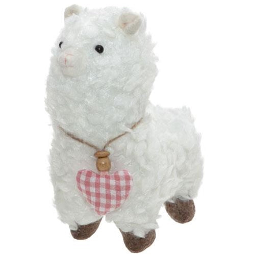 Standing Baby Llama w/Heart Collar