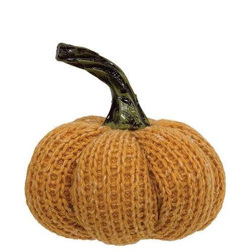 Orange Knit Pumpkin Small