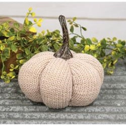 Tan Knit Pumpkin Medium