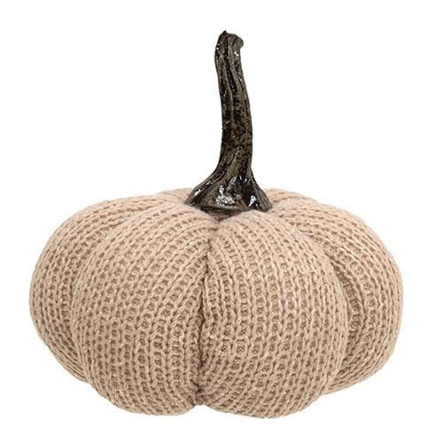 Tan Knit Pumpkin Medium