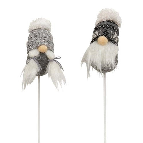 Mr. & Mrs. Gray & White Beanie Gnome Pick 2 Asstd.