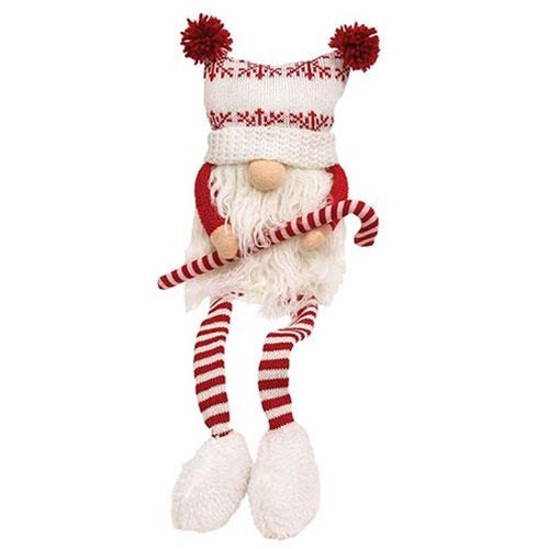 Candy Cane Dangle Leg Gnome