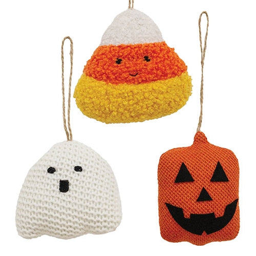 Halloween Plush Ornament 3 Asstd.