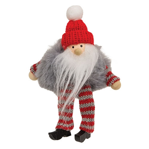 Gnome with Fur Body Ornament