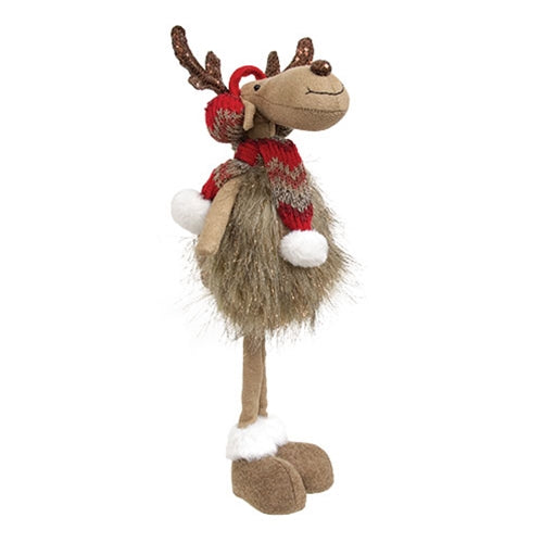 Brown Sparkle Standing Reindeer