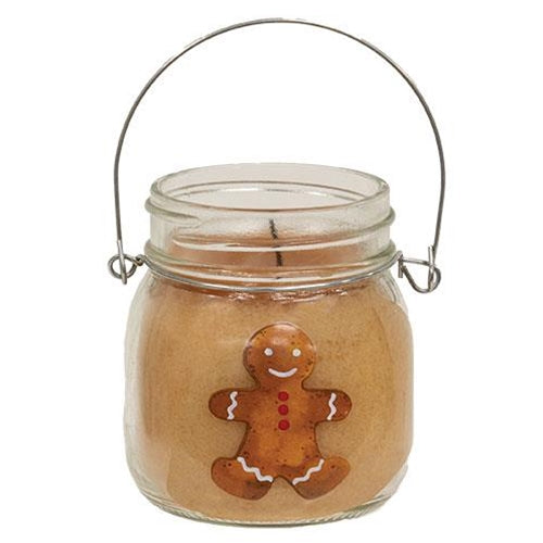 Gingerbread Man 6oz Jar Candle Gingerbread Cookie