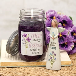 Mom Always Listens Black Raspberry Harvest Pint Jar Candle