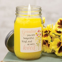 Grandma You are Beautiful Lemon Cookie Pint Jar Candle