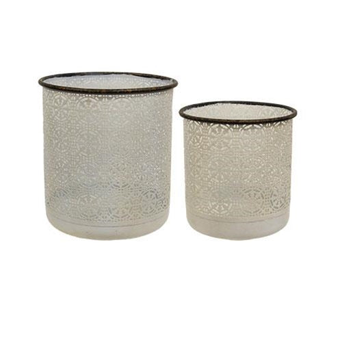 2/Set Snowflake Cutout Metal Buckets