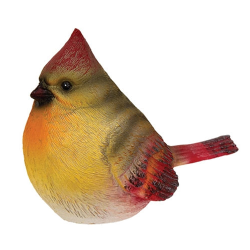 Resin Female Cardinal Figurine 4"H