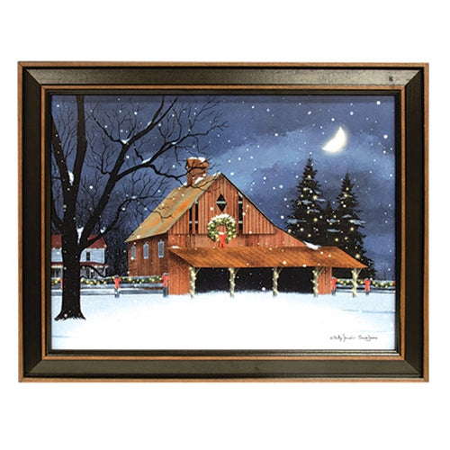 Winter Night Framed Print 16x12