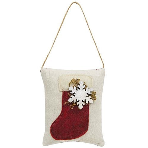 Christmas Stocking Pillow Ornament