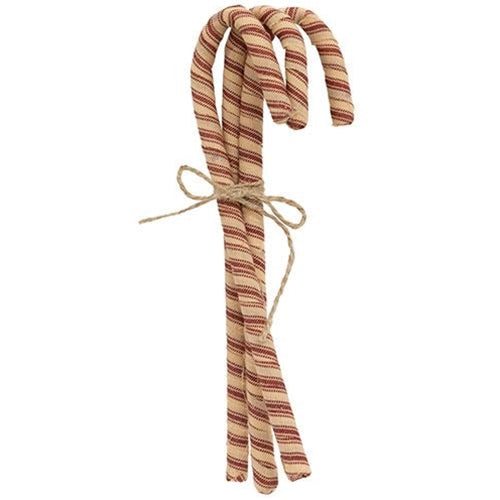 Primitive Rag Candy Cane Trio