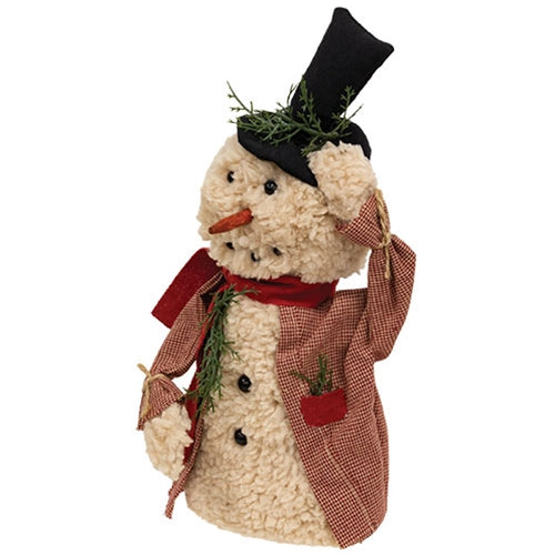 Winter Greeting Snowman Doll w/Top Hat