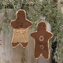 2/Set - Gingerbread Boy/Girl Ornaments