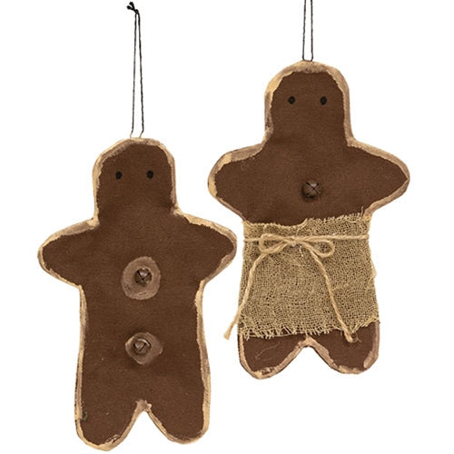 2/Set - Gingerbread Boy/Girl Ornaments