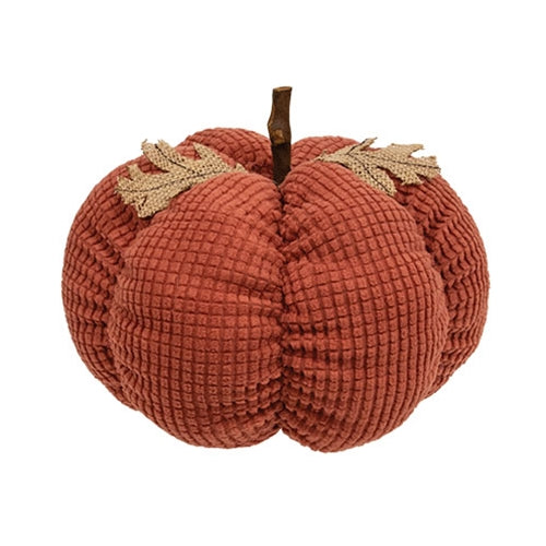 Burnt Orange Waffle Weave Pumpkin Large