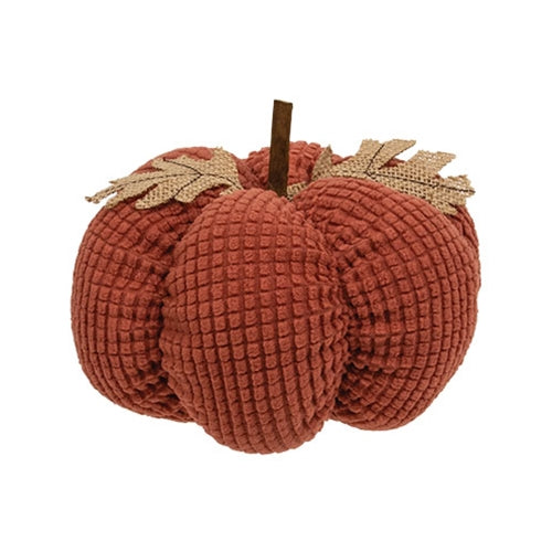 Burnt Orange Waffle Weave Pumpkin Medium