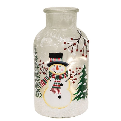 Frosty in the Pines Light Up Bottle