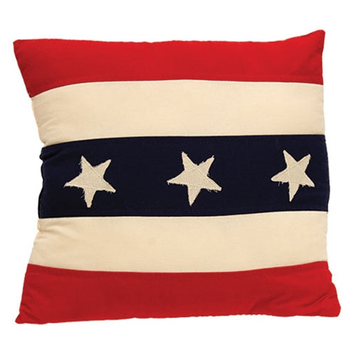 Vintage Stars & Stripes Pillow 16"