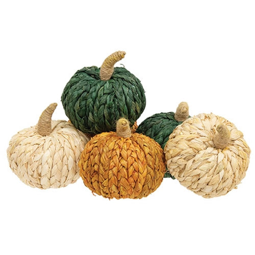 6/Set Braided Jute Pumpkins