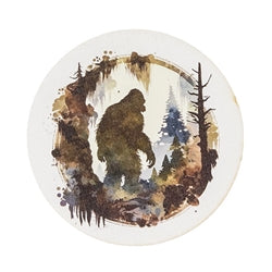 Bigfoot Forest Silhouette Magnet 3.5" Dia. 2 Asstd.