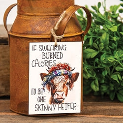 If Swearing Burned Calories Ornament 3"x4"