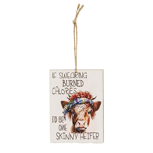 If Swearing Burned Calories Ornament 3"x4"