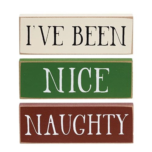 3/Set I've Been Naughty/Nice Blocks