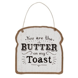 Butter On My Toast Hanger 2 Asstd.