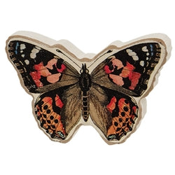 Watercolor Chunky Wood Butterfly Sitter - 3 Asstd.