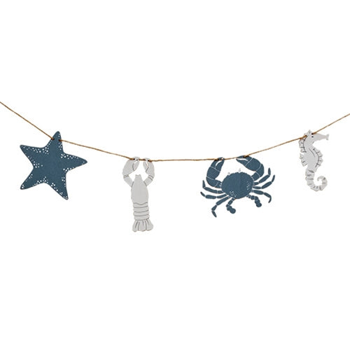 Wooden Sea Life Garland