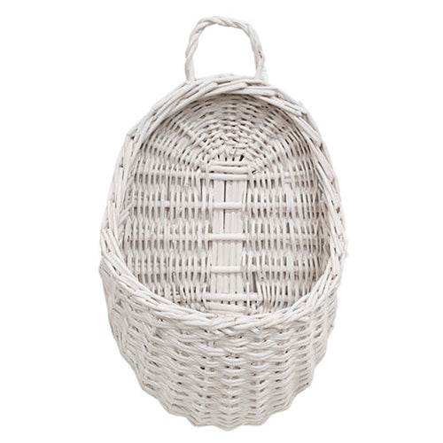 White Willow Wall Pocket Basket