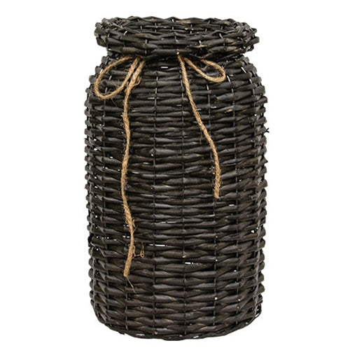 Black Willow Milk Can Basket