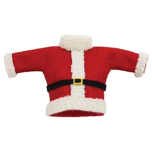 Felted Wool Santa Jacket Bottle Topper