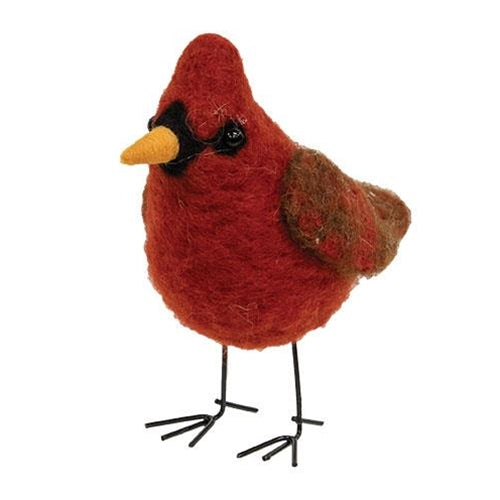 Felted Christmas Cardinal Ornament