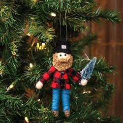 Lumberjack Felted Ornament