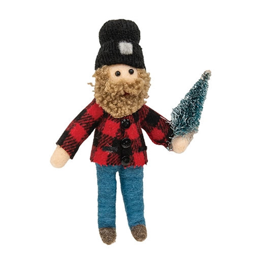 Lumberjack Felted Ornament