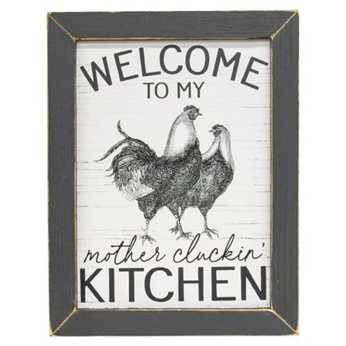 Mother Cluckin Kitchen Framed Print 12x16