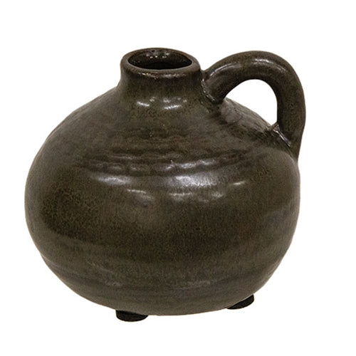 Brown Porcelain Jug with Handle