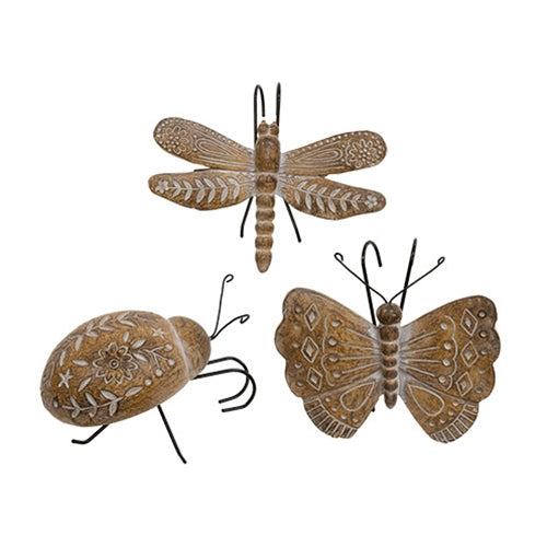 Distressed Embossed Resin Bug Plant Hanger - 3 Asstd.