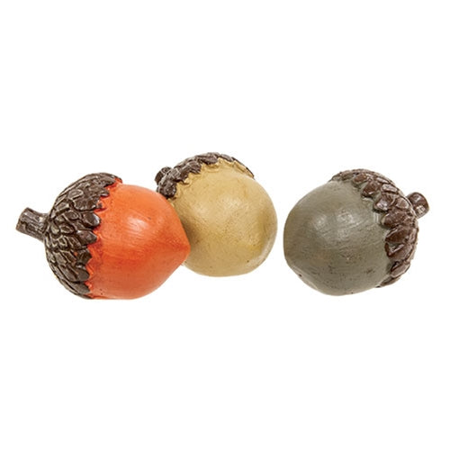 12/Set Resin Acorns in Crate